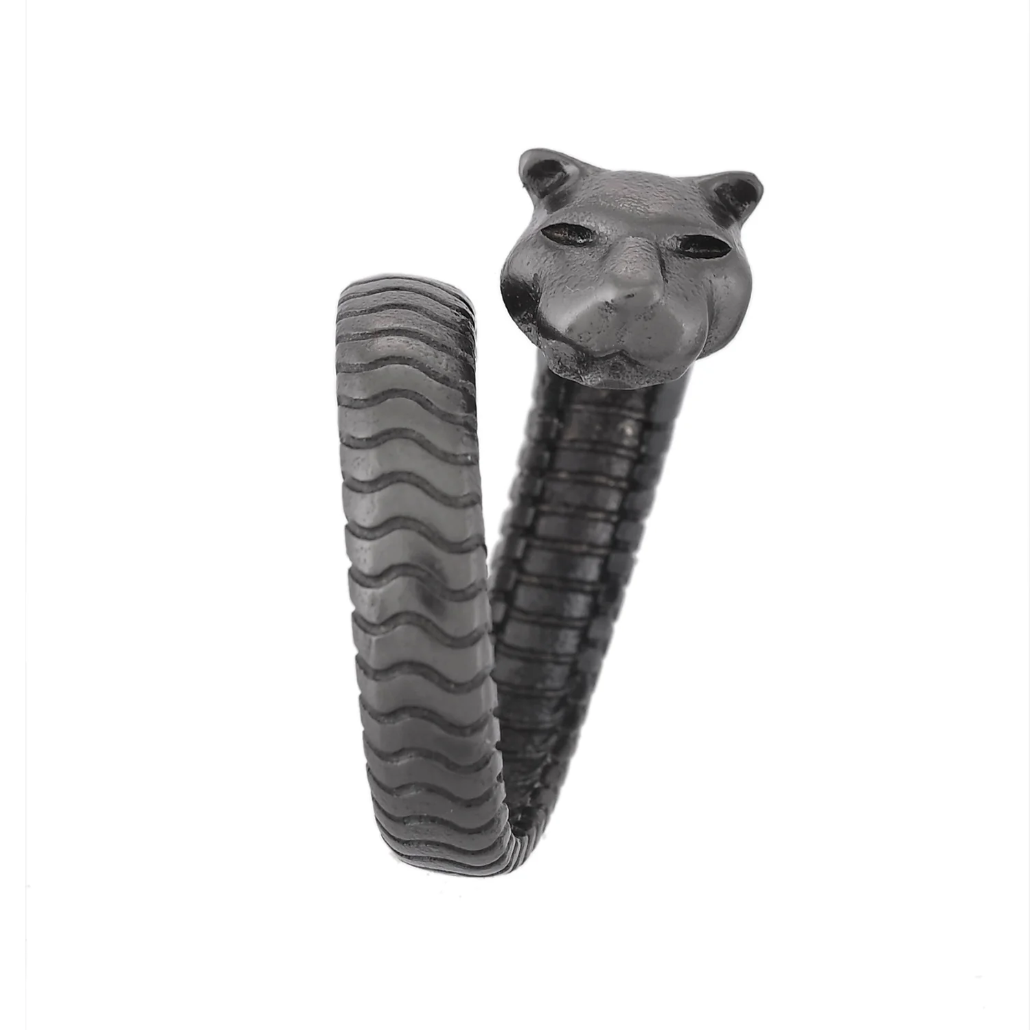 Eclipse Panther Black Adjustable Men’s Ring - Image 5