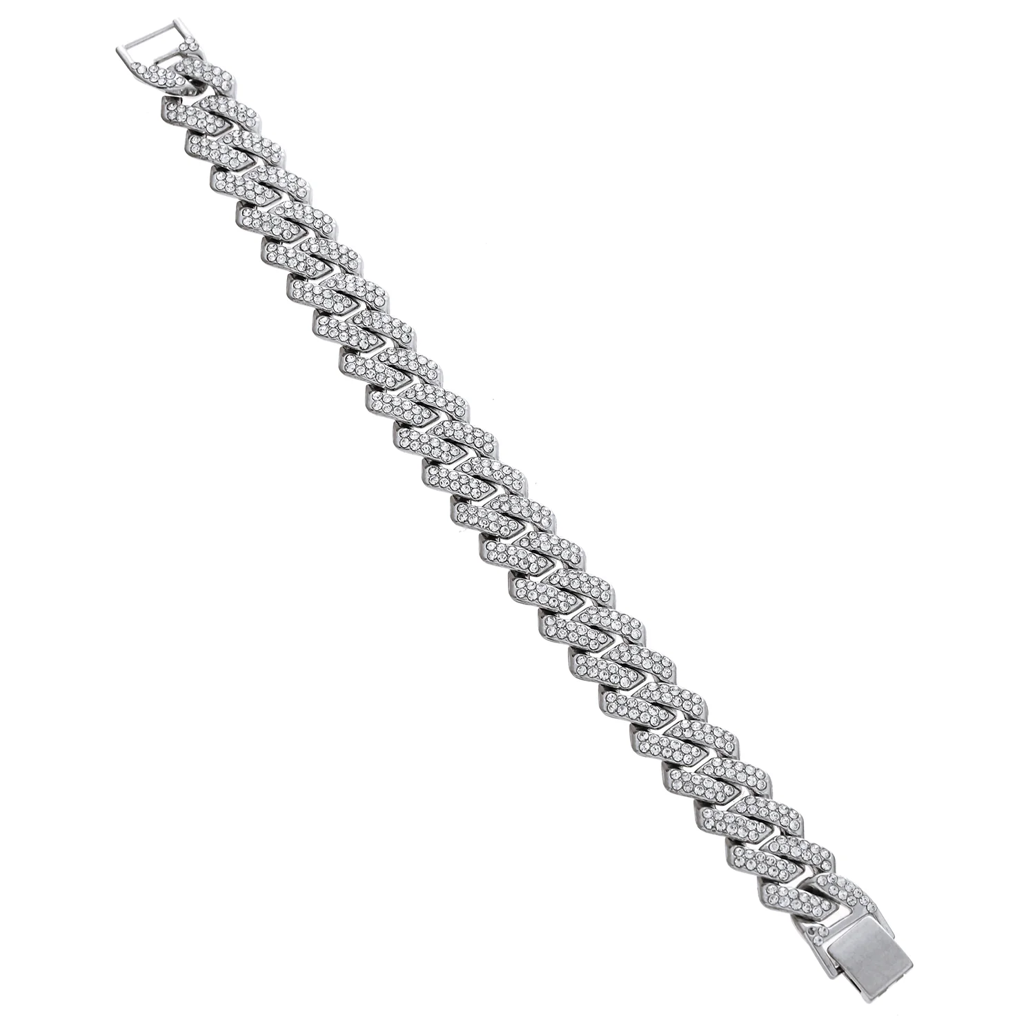 Eclipse Regal Elegance American Diamond Men's Bracelet - Image 4
