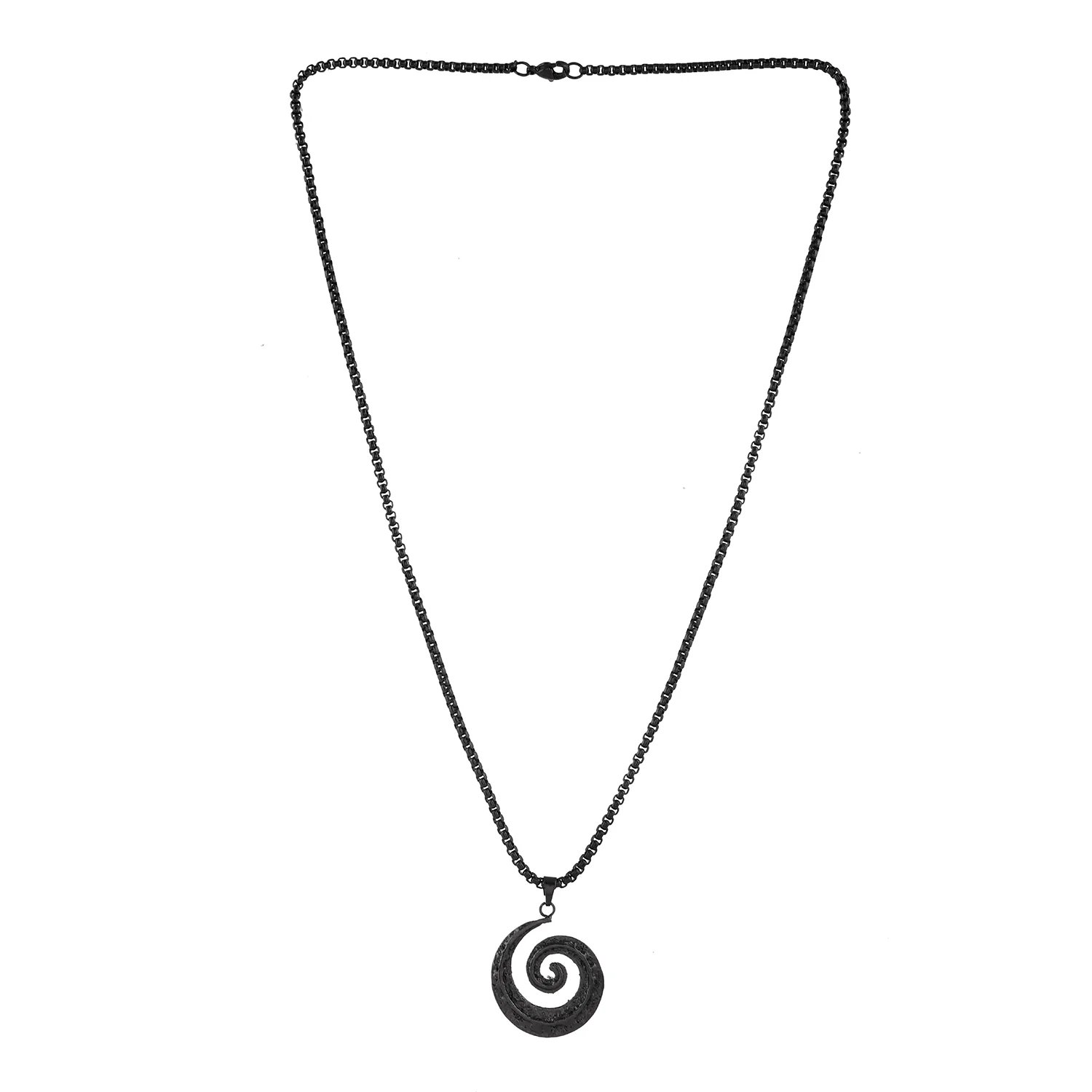 Eclipse Spiraled Black Mens Pendant - Image 4