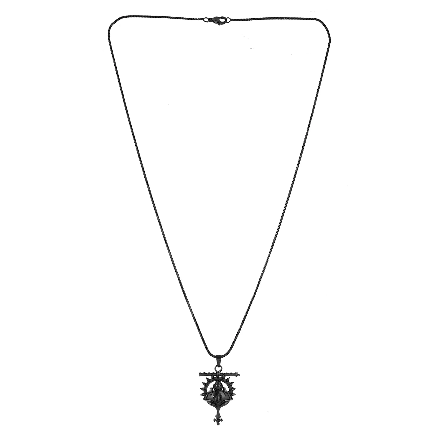 Eclipse Statement Bold Black Mens Pendant - Image 4