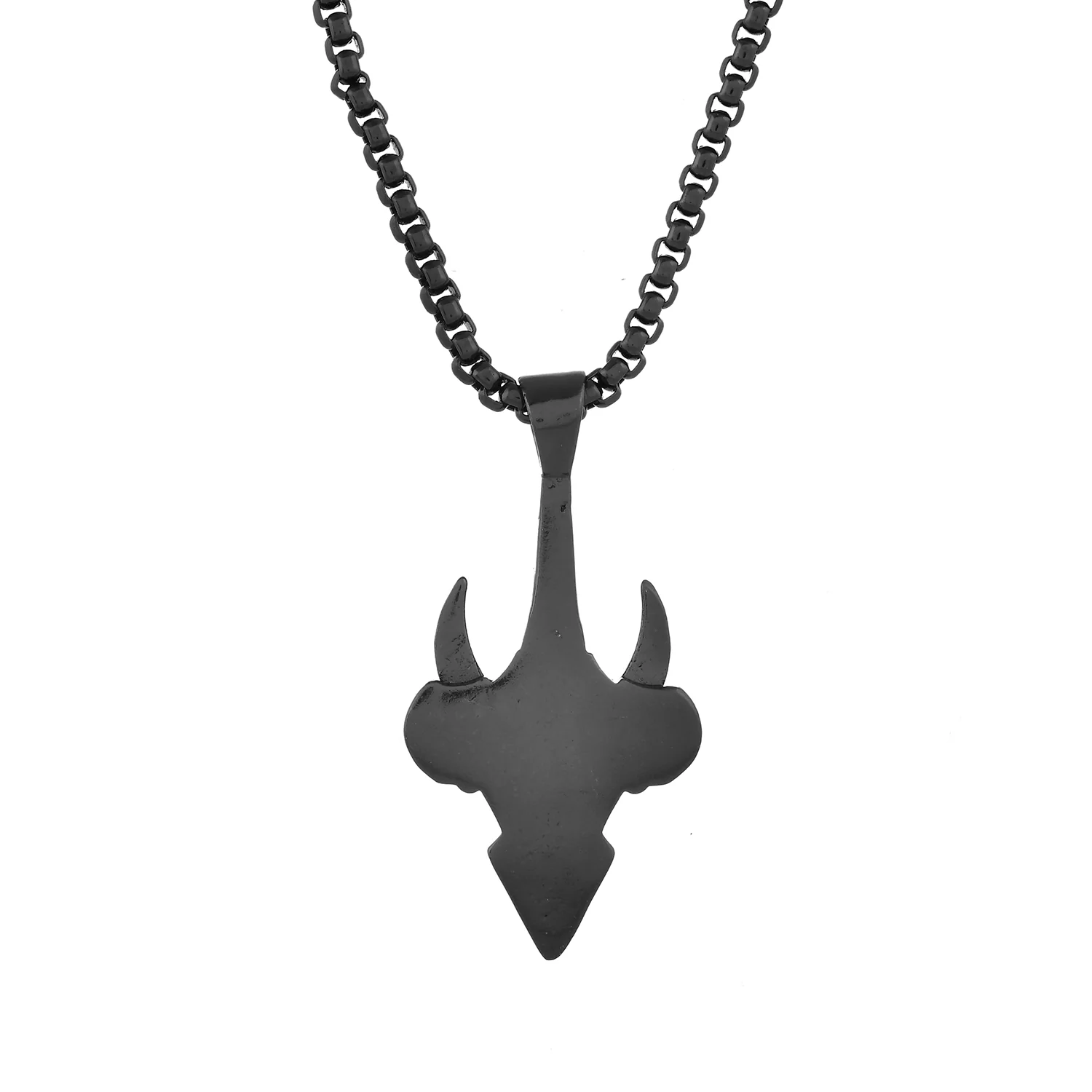 Eclipse Tribal-Inspired Edgy Black Mens Pendant - Image 5