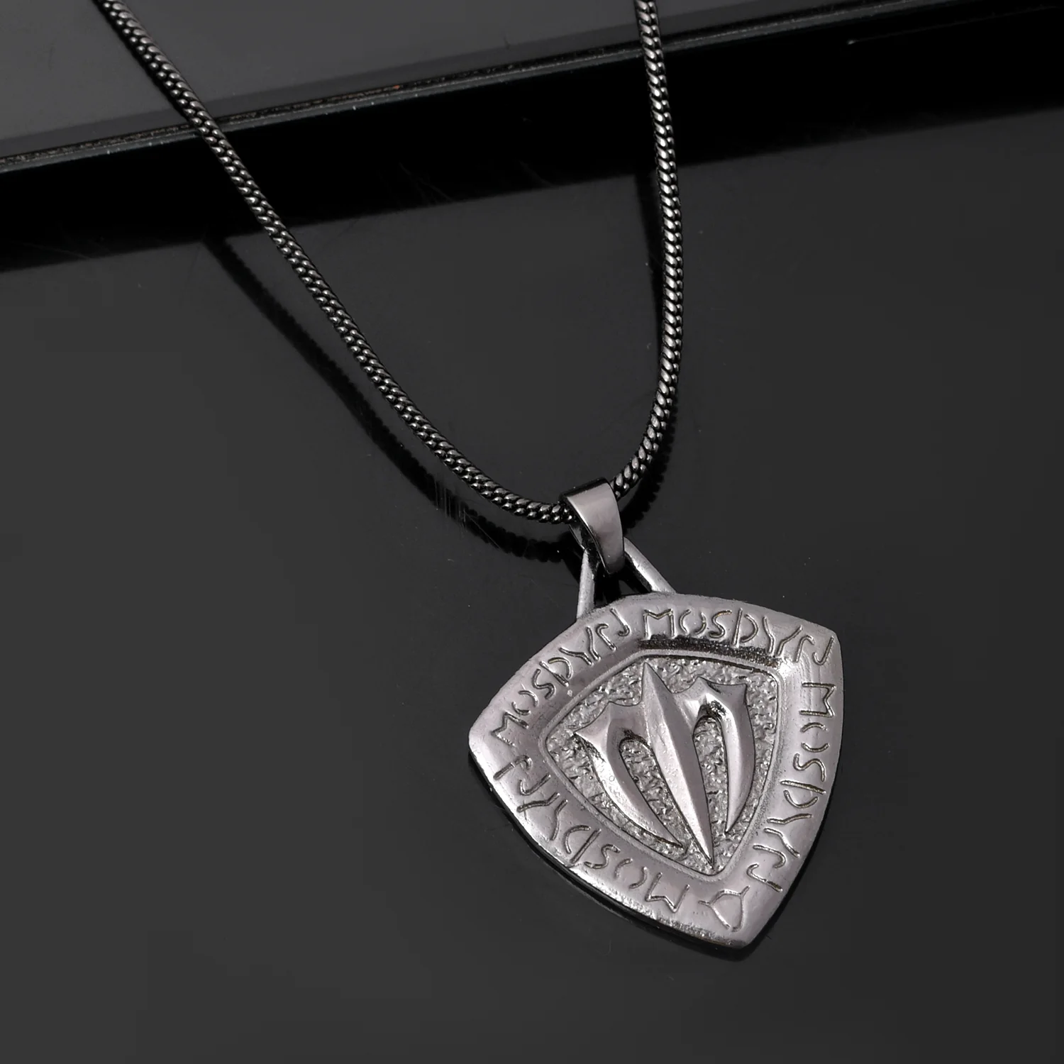 Eclipse Trishul Black Mens Pendant