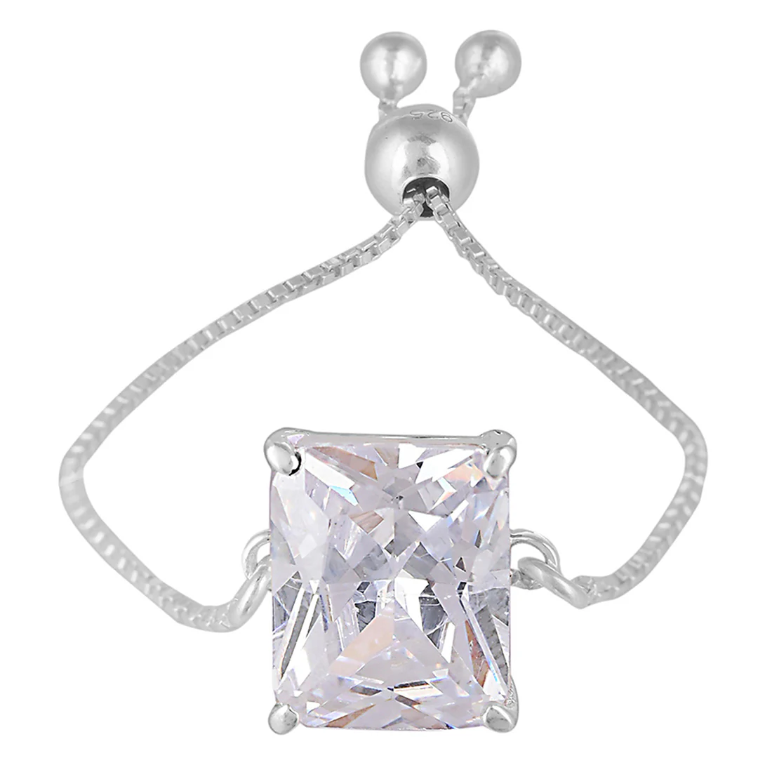 Elegant 925 Sterling Silver Cocktail Ring - Image 3