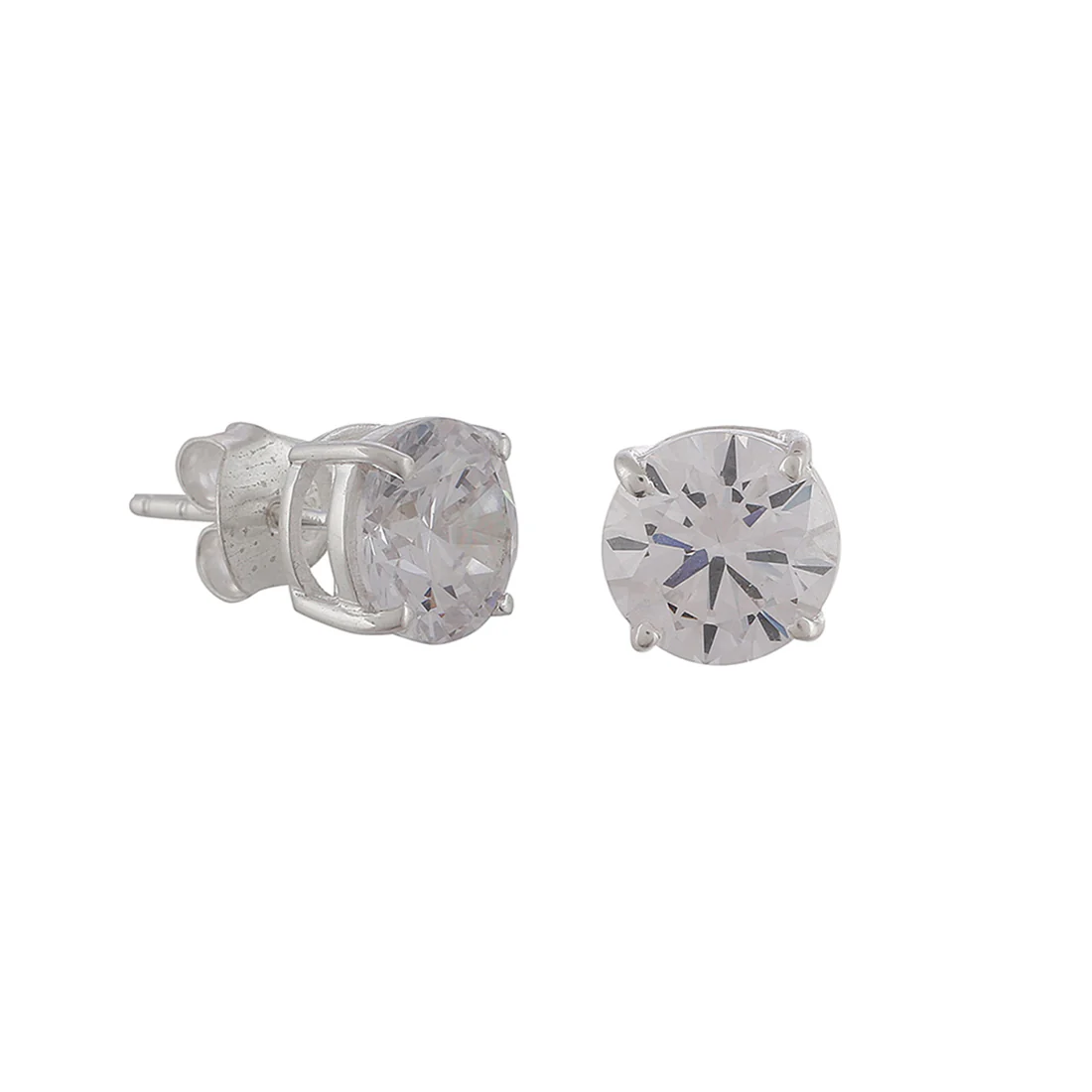 Elegant CZ Studded 925 Sterling Silver Pendant Set - Image 9