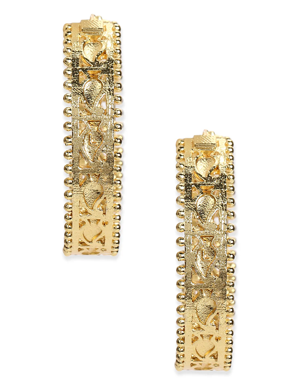 Trendy Hoops Elegant Gold Plated Earrings - Image 7