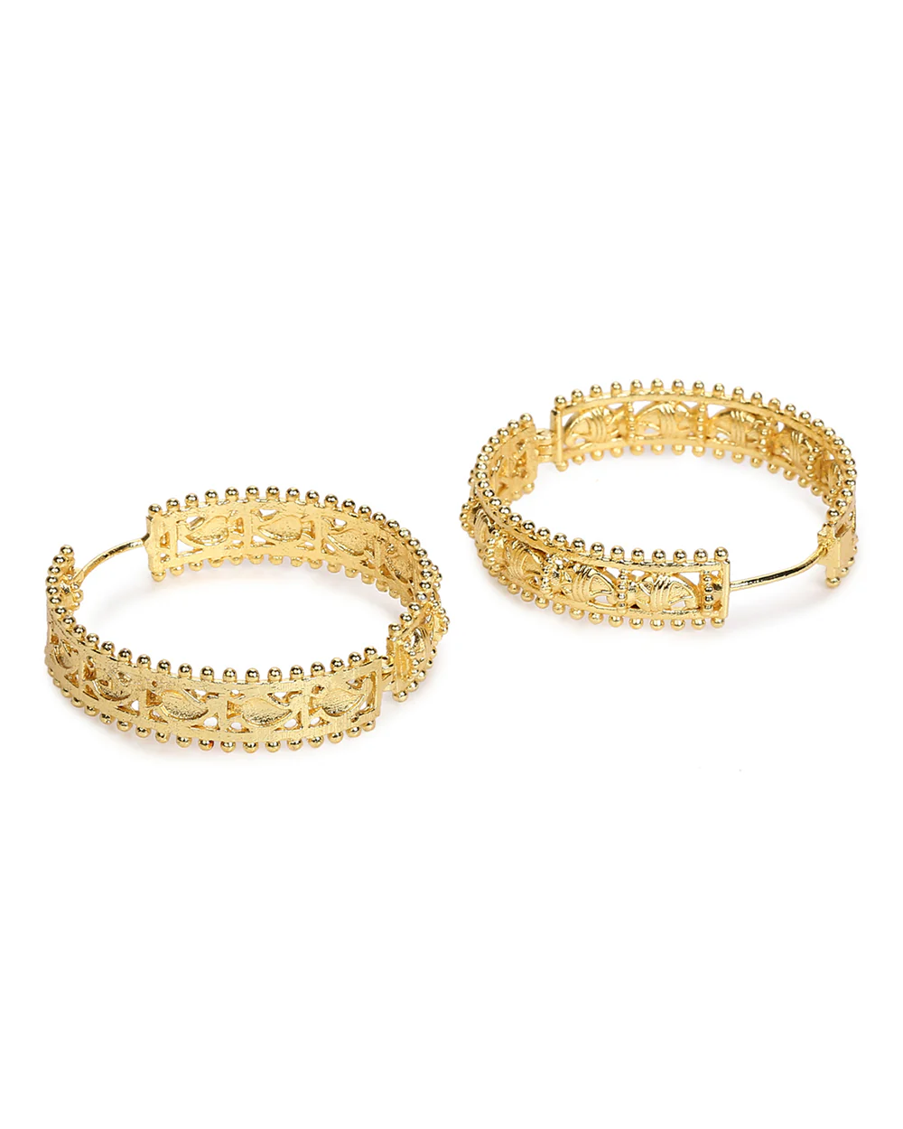 Trendy Hoops Elegant Gold Plated Earrings - Image 8
