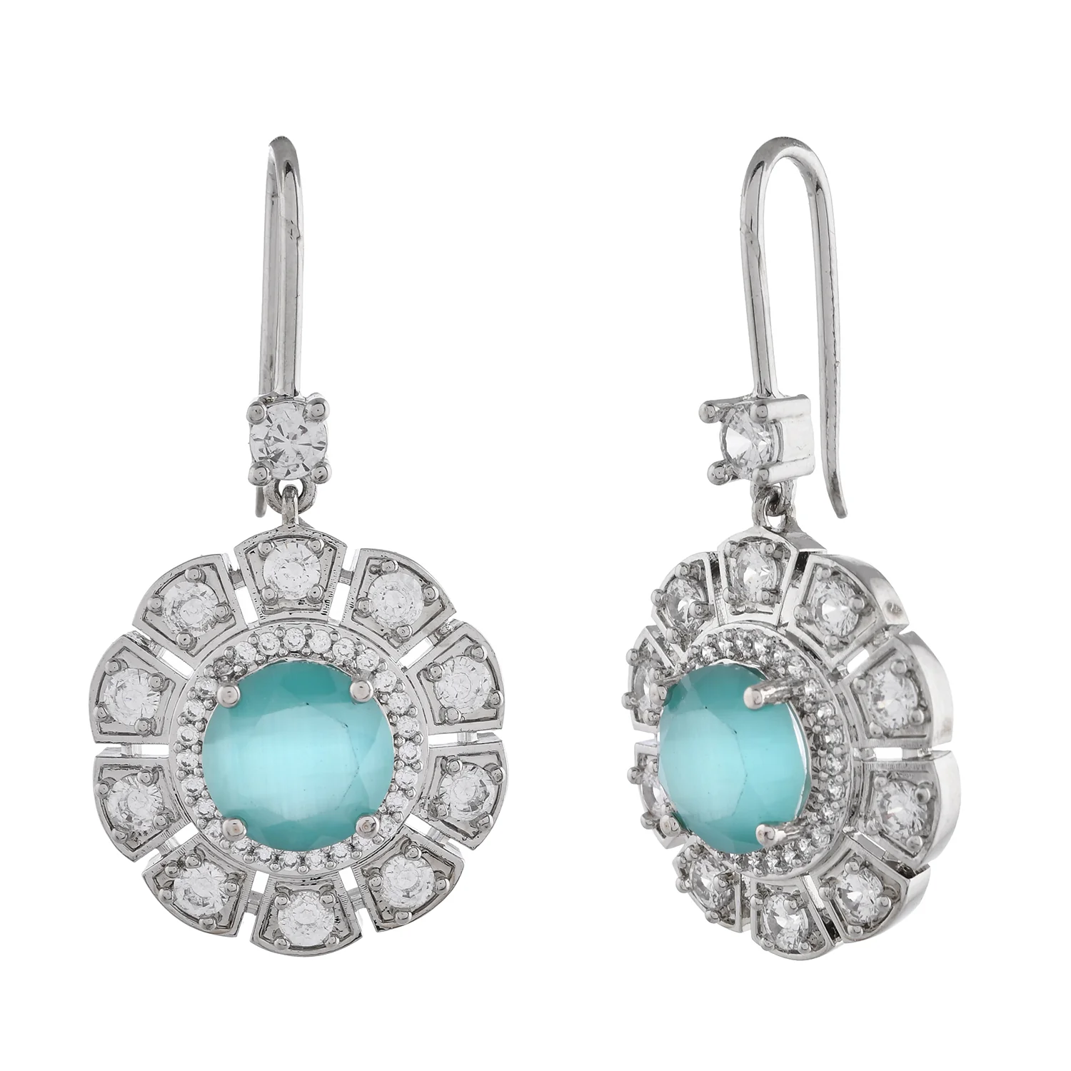 Elysian Twinkle American Diamond Earrings - Image 3