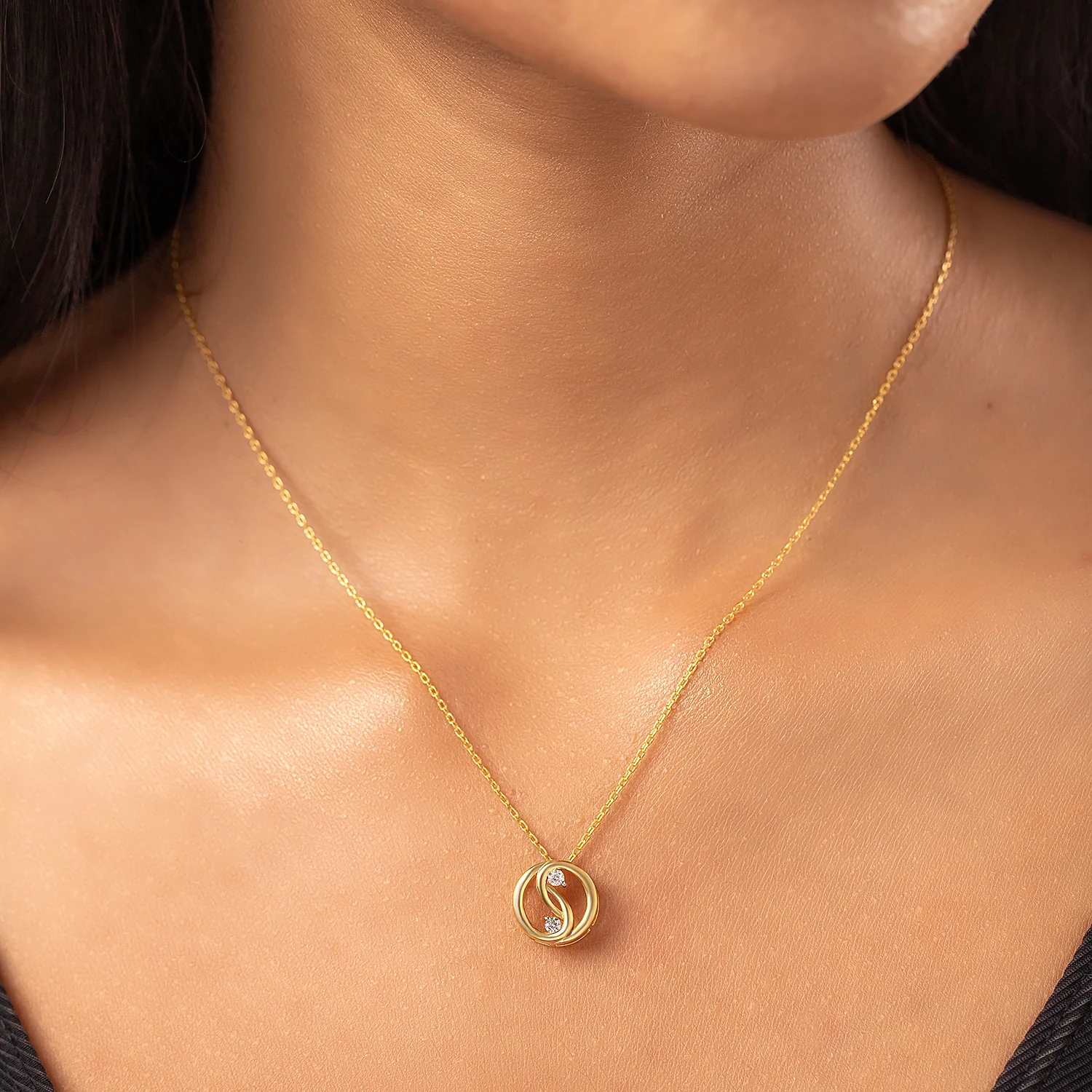 Eterna Swirl Lab-Grown Diamond Pendant - Image 2