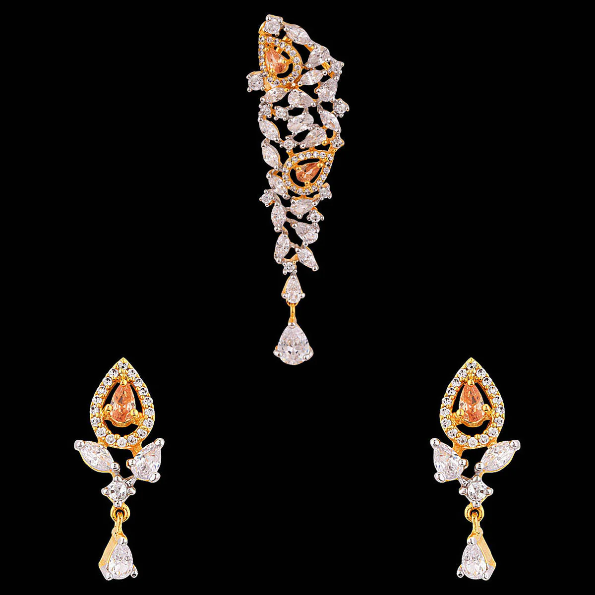 Eternal Sunshine Heavily Embellished Pendant Set - Image 3