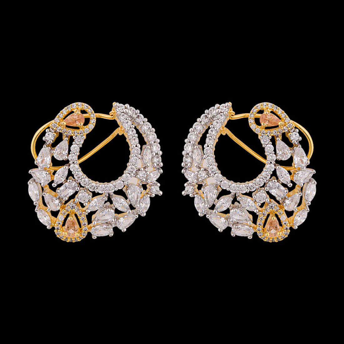 Eternal Sunshine Two Tone Plated Earrings - Image 3