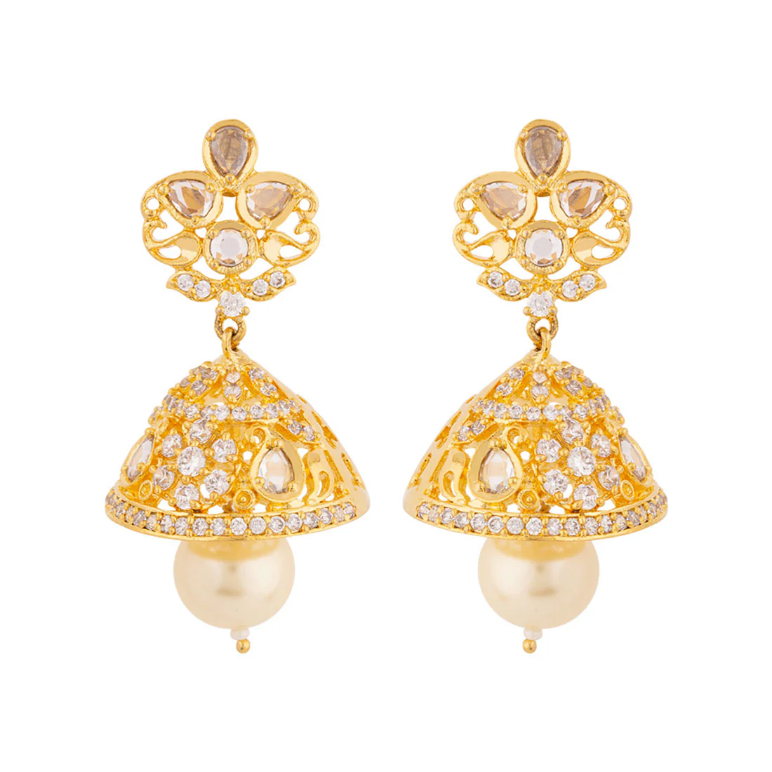 Ethnic Jhumka Style Earrings - Image 3