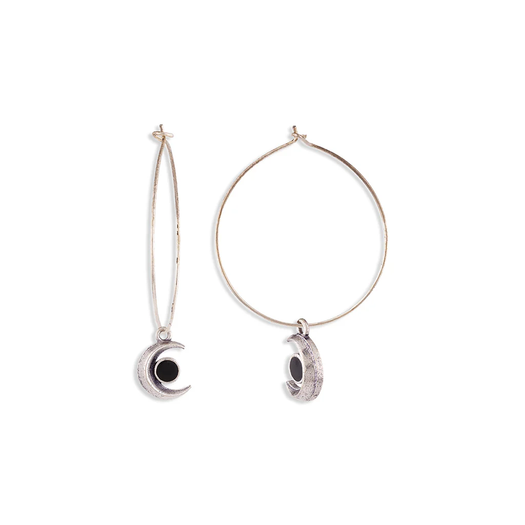 Evil Eyes Charms Hoop Earrings - Image 7
