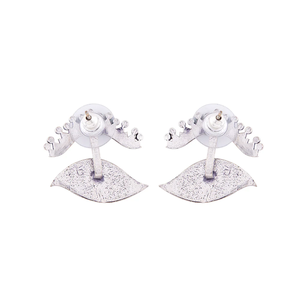Evil Eyes Enameled Eyes Earrings - Image 5