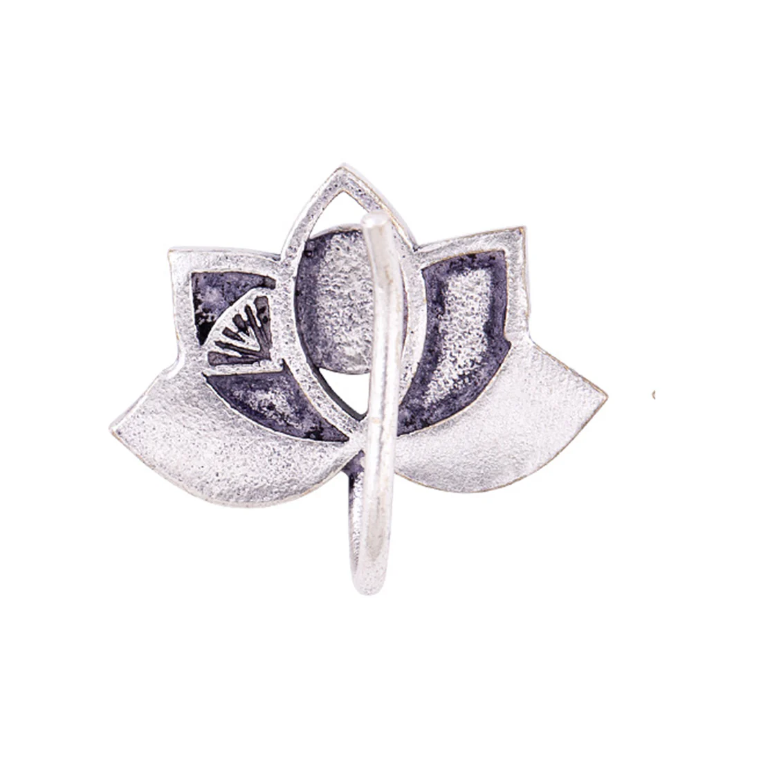 Evil Eyes Enameled Floral Nose Pin - Image 5