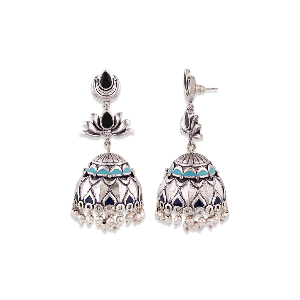 Evil Eyes Ethnic Drop Earrings - Image 4