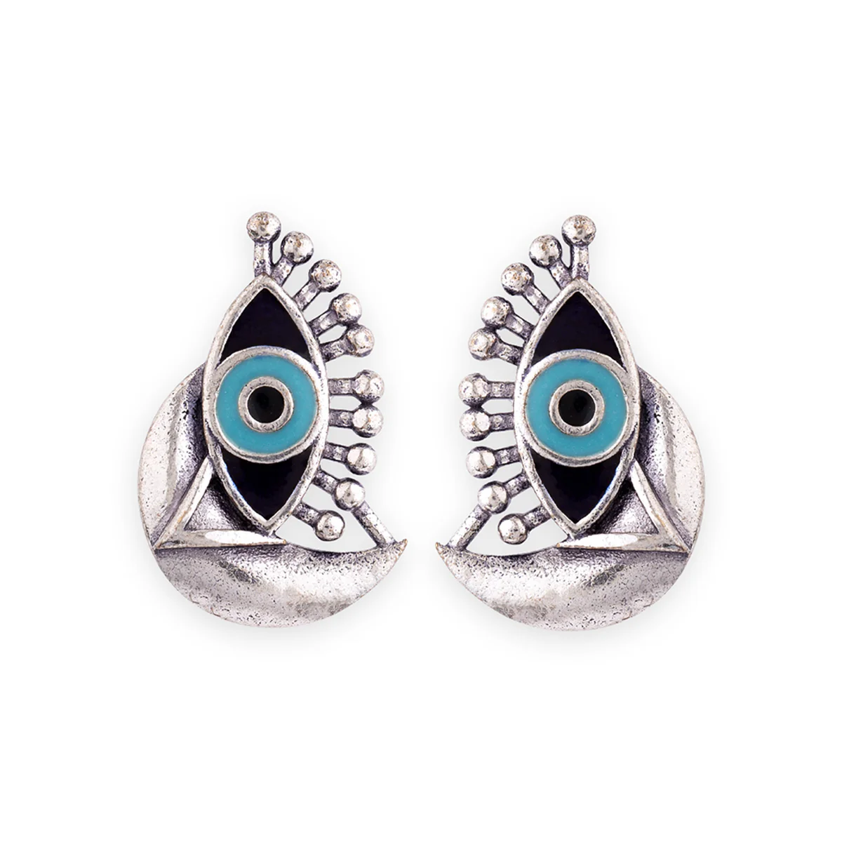 Evil Eyes Eye Motif Earrings - Image 3