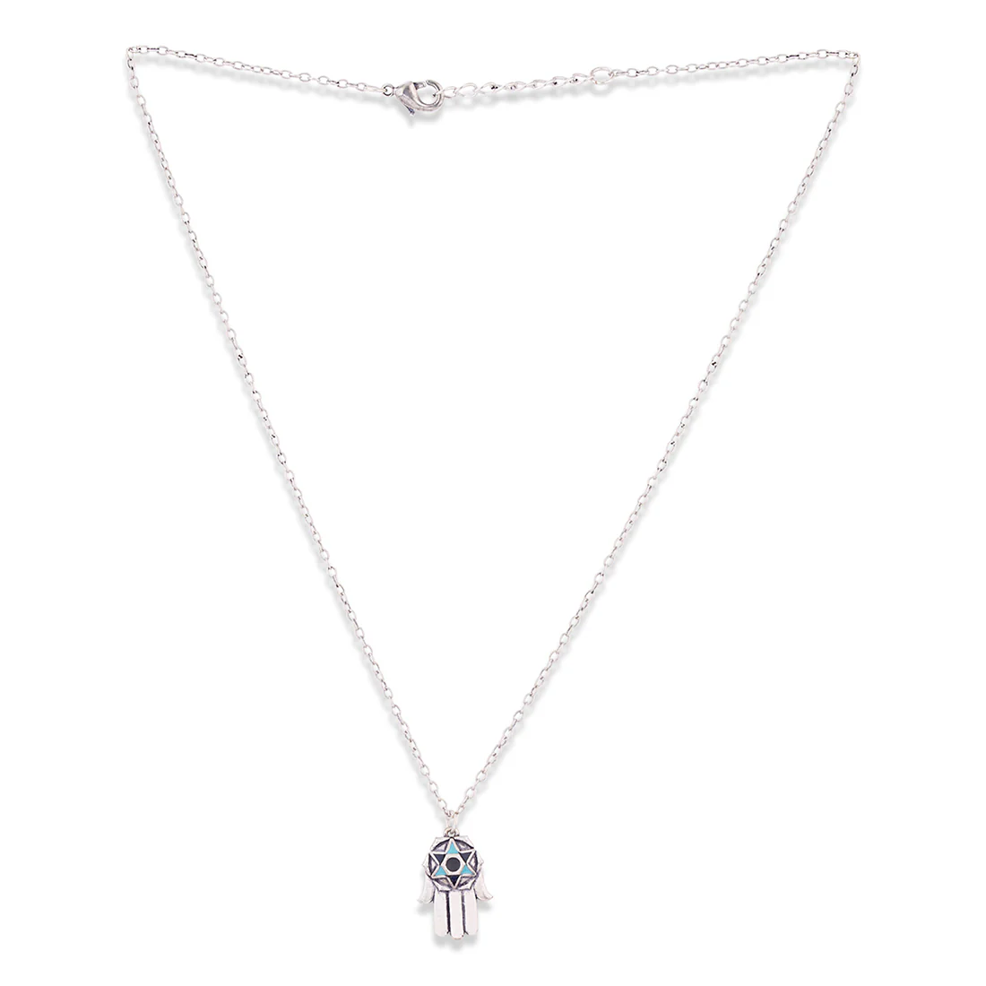 Evil Eyes Traditional Hamsa Pendant - Image 4