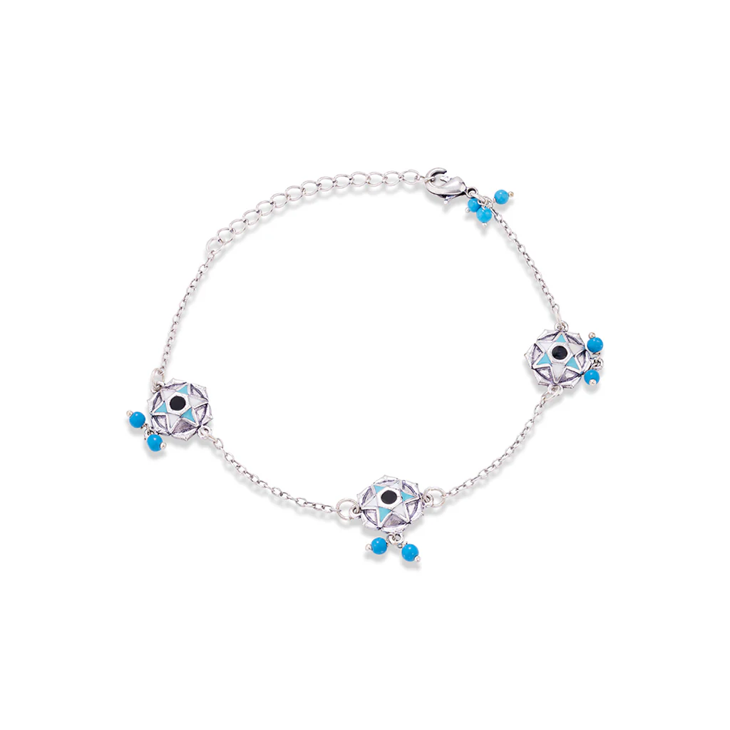 Evil Eyes Tribal Inspired Anklets - Image 3