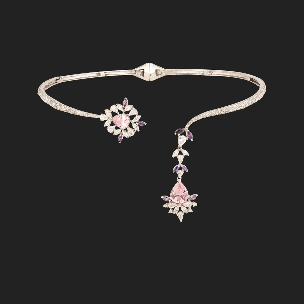 Fairy Tale Gems Embellished Necklace Set - Image 4