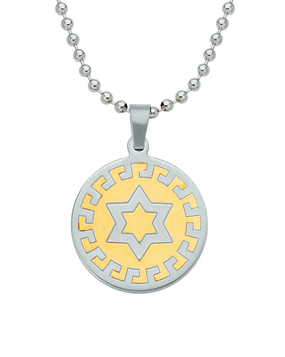 Faith and Trust Dual Plated Star Pendant - Image 2