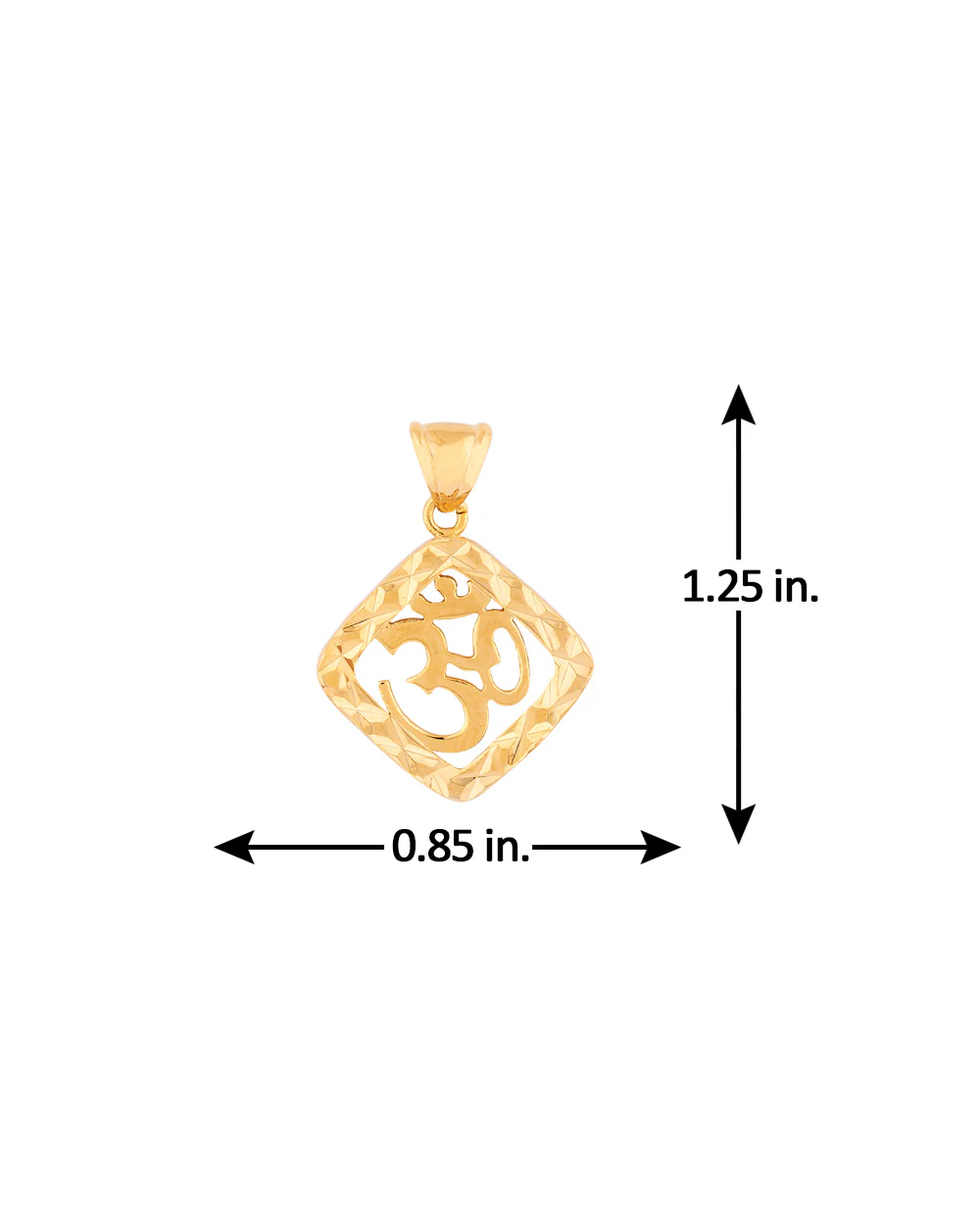 Faith & Trust OM Steel Pendant - Image 3