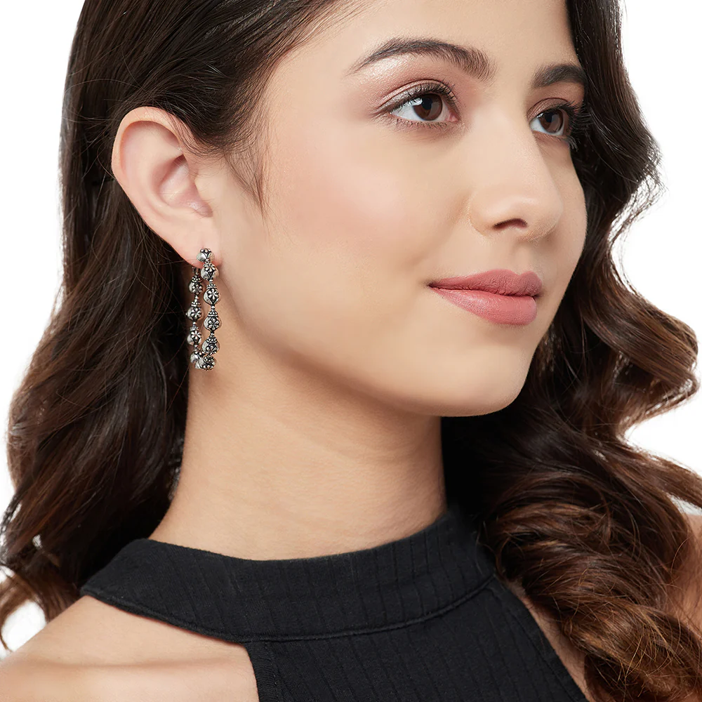 Fashion Trendy Hoops Brass earrings - Image 4