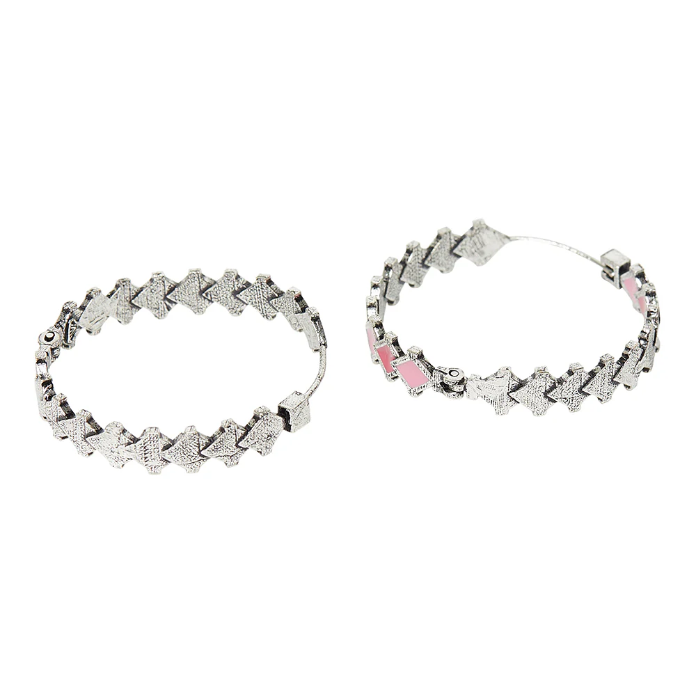 Fashion Trendy Hoops Brass Earrings - Image 4