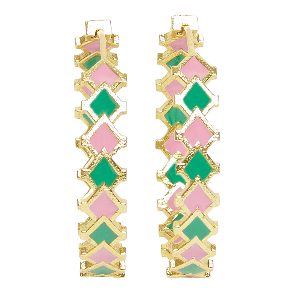Fashion Trendy Hoops Brass Earrings - Image 3