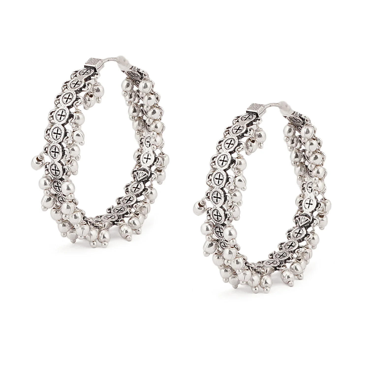 Fashion Trendy Hoops Brass Earrings - Image 3
