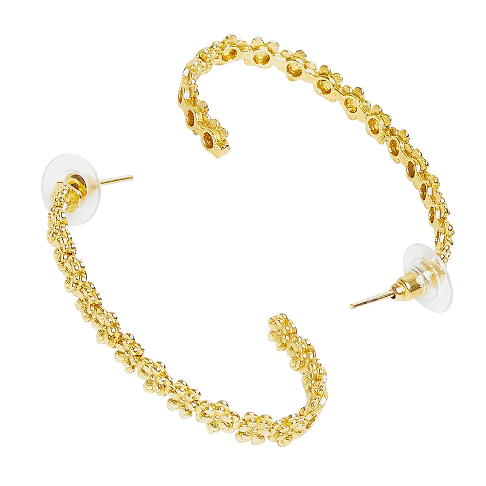 Fashion Trendy Hoops Brass Earrings - Image 4