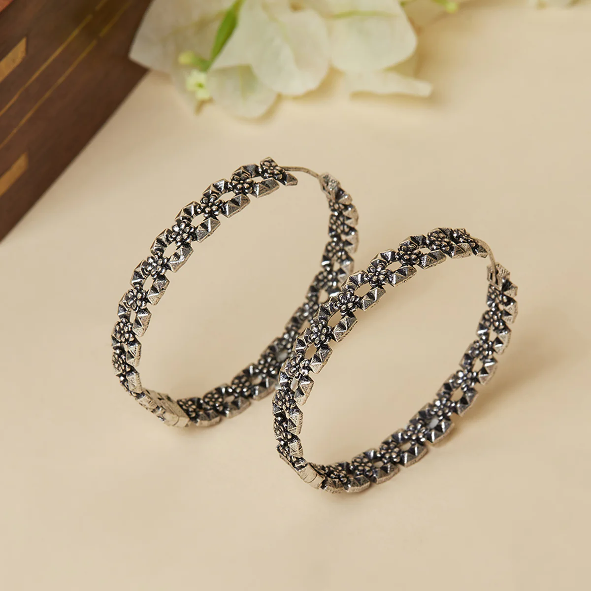 Fashion Trendy Hoops Brass earrings