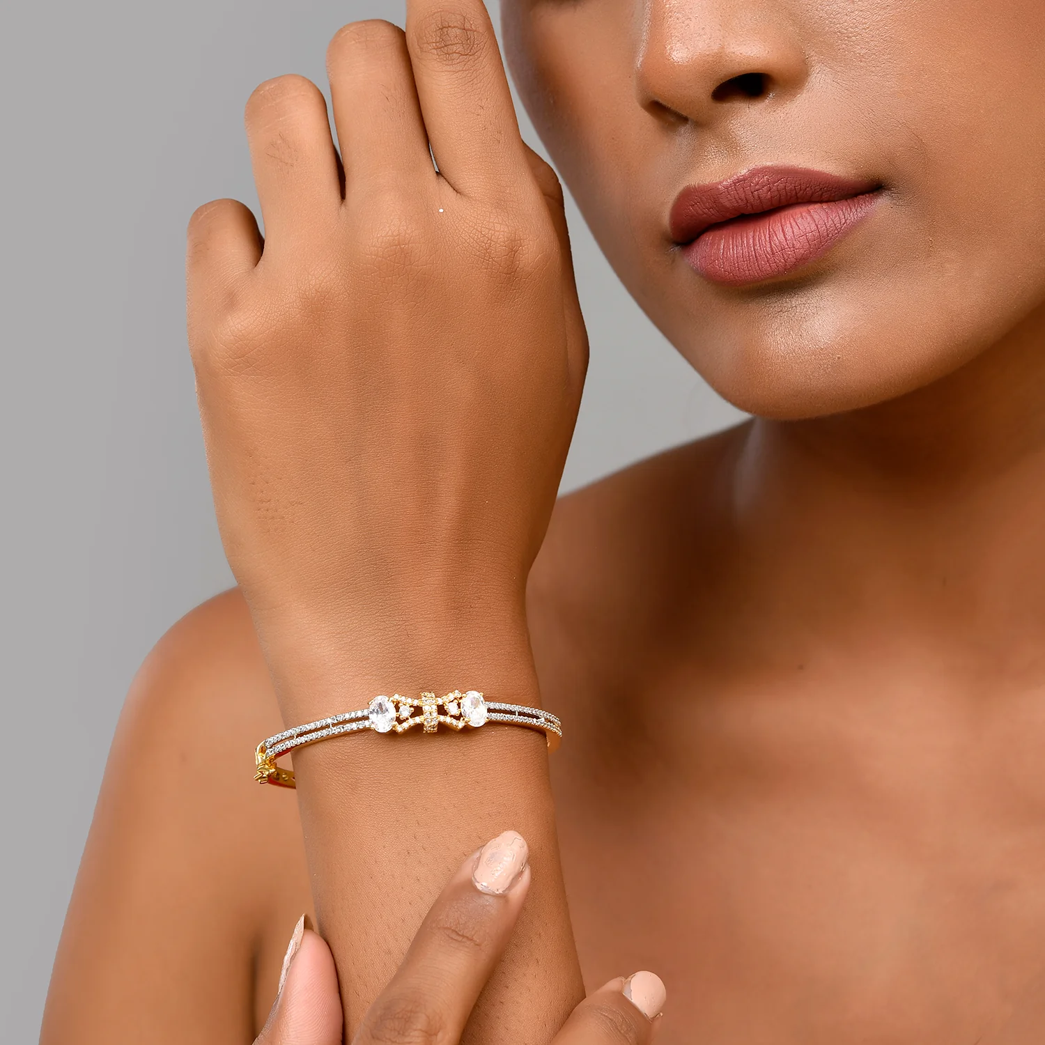 Festive Charm American Diamond Bracelet - Image 2