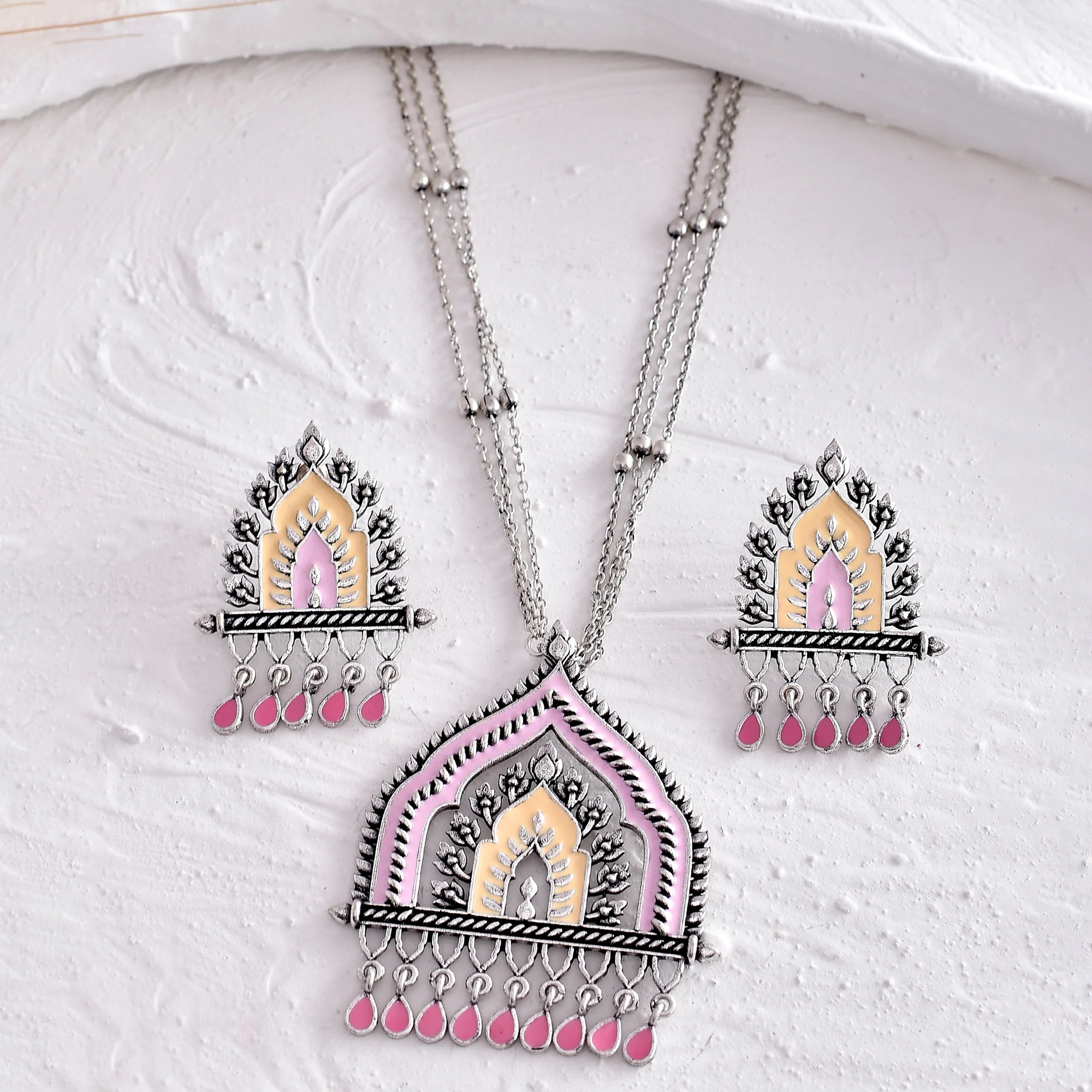 Festive Hues Mystical Dome Inspired Jewellery Set