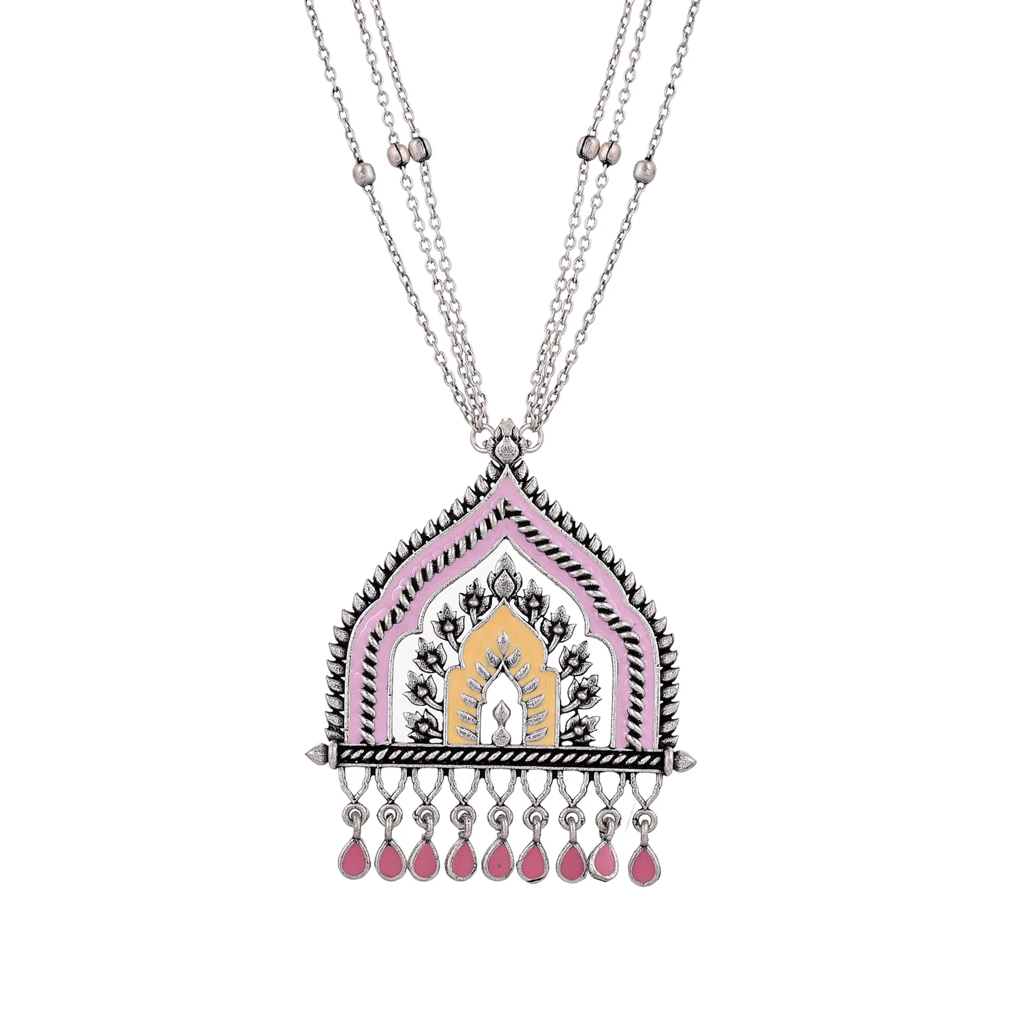 Festive Hues Mystical Dome Inspired Jewellery Set - Image 5