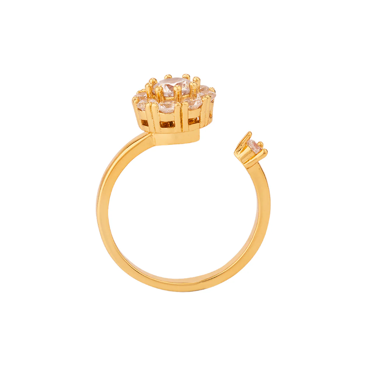 Fidget Floral Motif Open Ring - Image 4