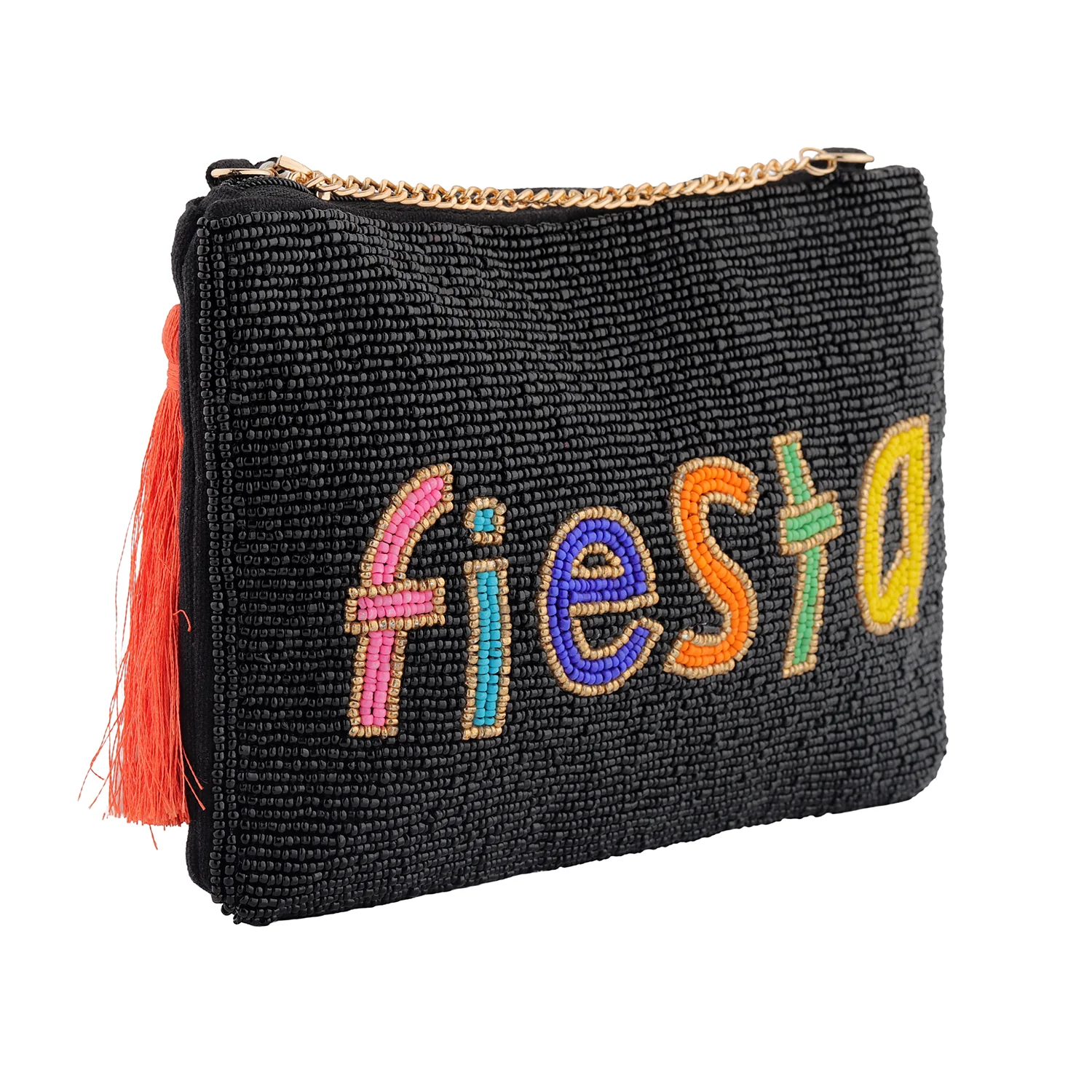 Fiesta Beaded Sling Clutch Bag - Image 7