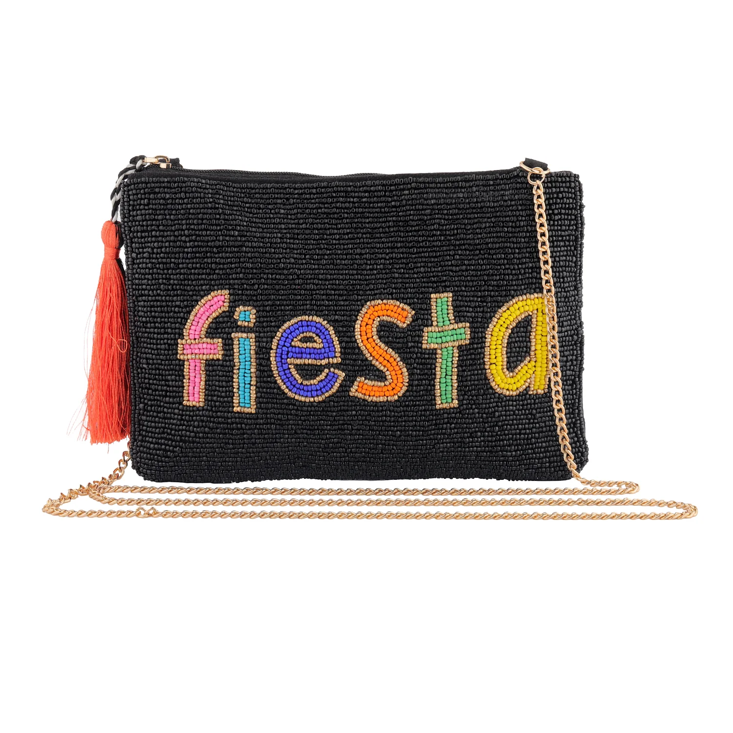 Fiesta Beaded Sling Clutch Bag - Image 8