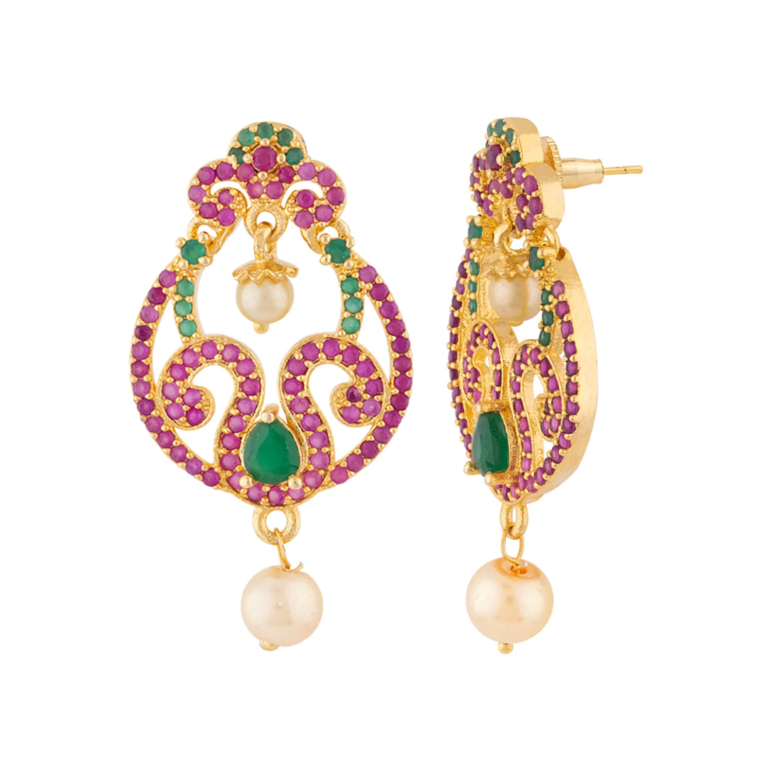 Filigree Design Ethnic Earrings - Image 4