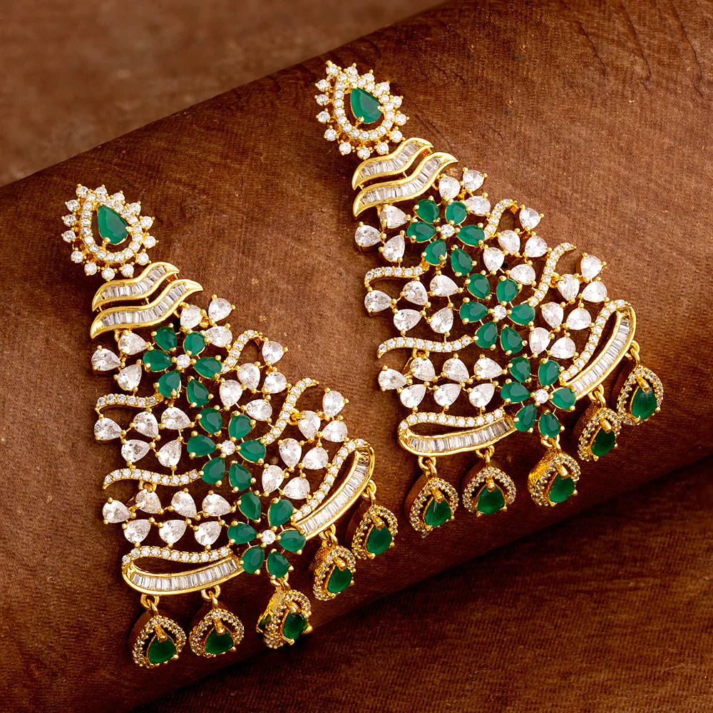 Filigree Design Floral Motifs Earrings