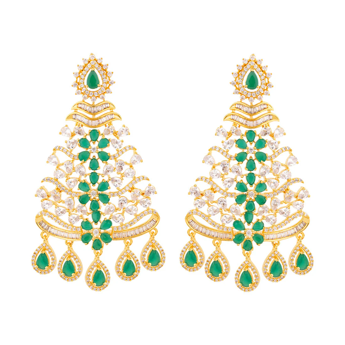 Filigree Design Floral Motifs Earrings - Image 2