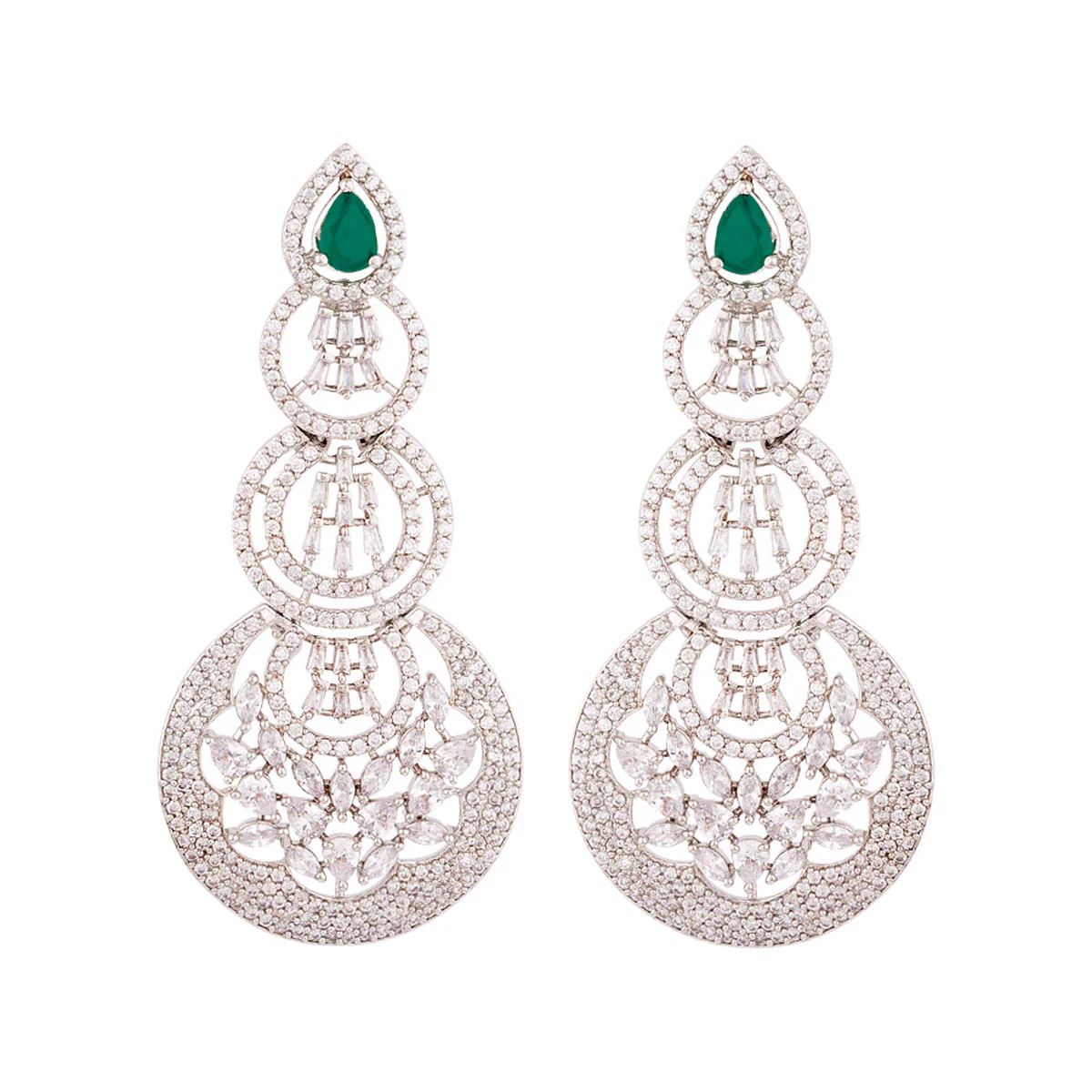 Filigree Design Layered Drop Earrings - Image 3