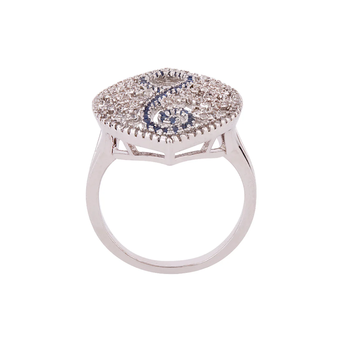 Filigree Design Silver Plated Ring - Image 4