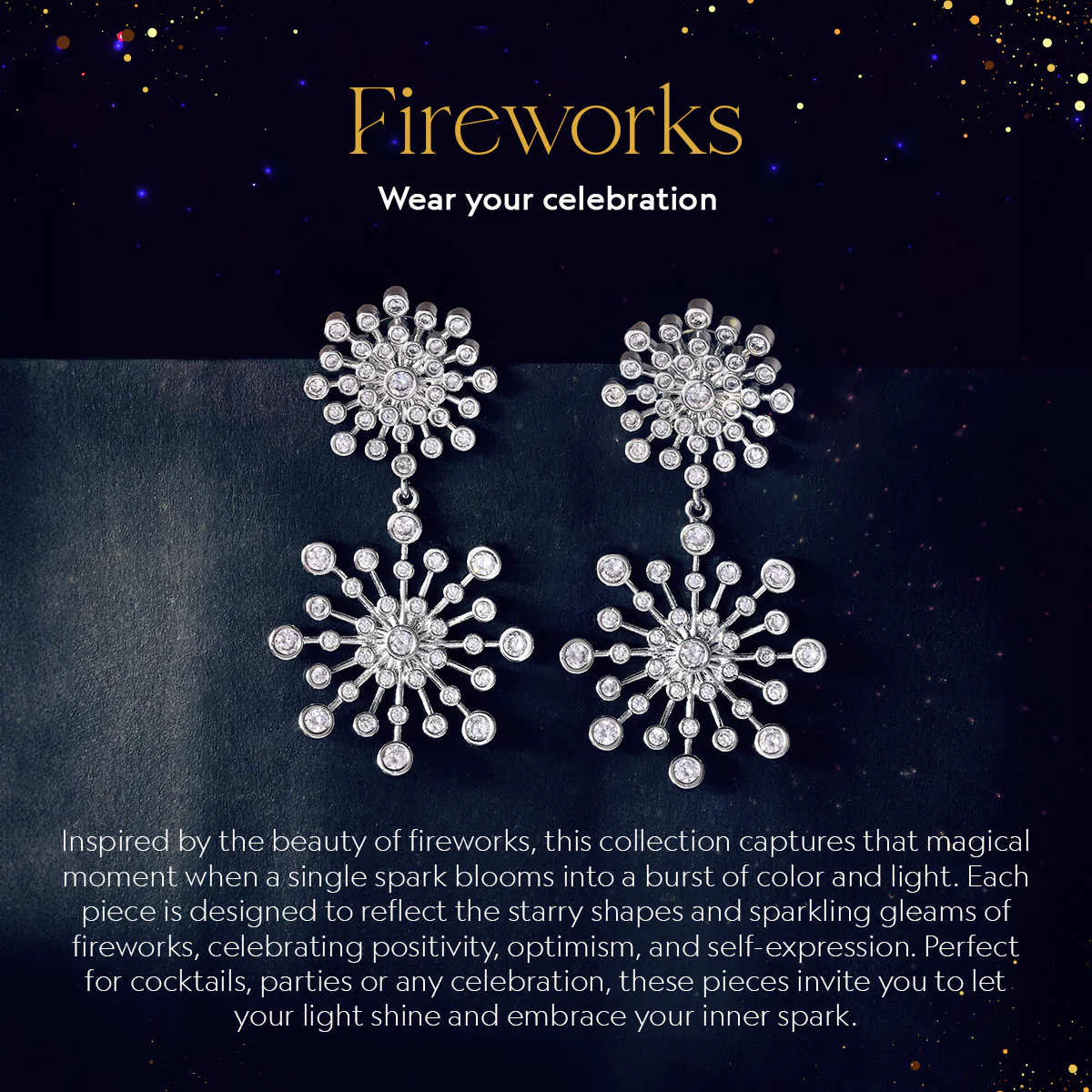 Fireworks Emerald Spark  Necklace  Set - Image 8