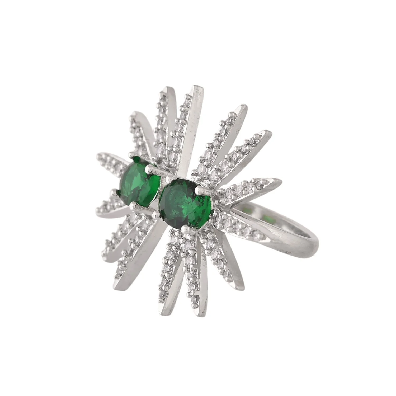 Fireworks Emerald Spark Ring - Image 4