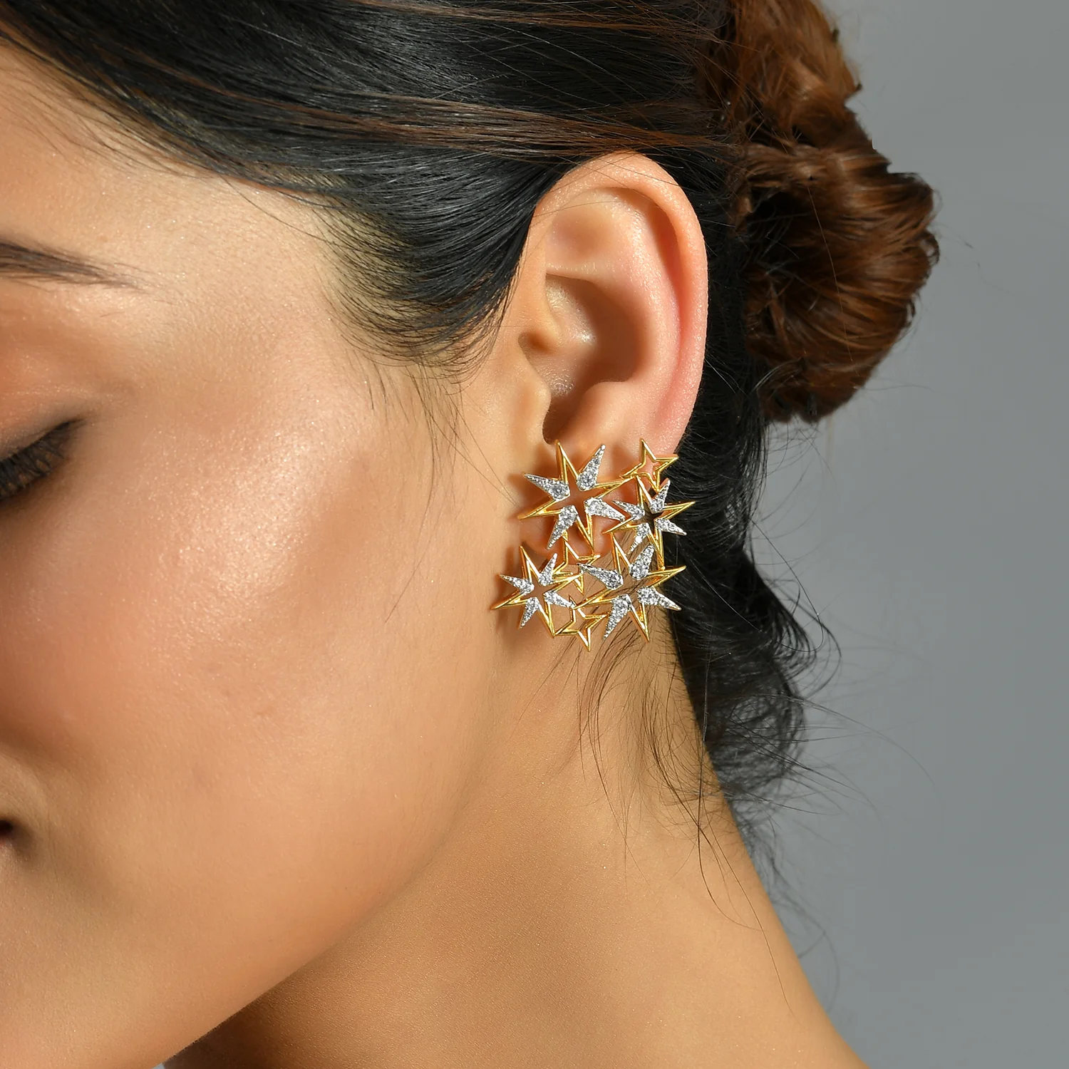 Fireworks Starry Symphony Stud Earrings - Image 2