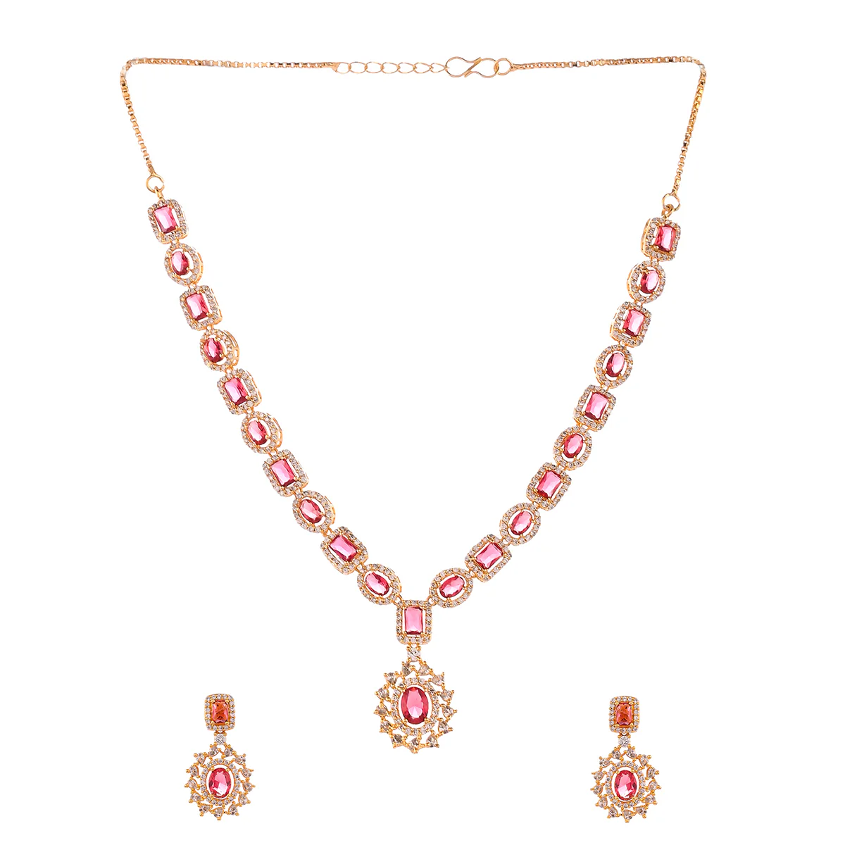 Sparkling Elegance Teardrop Cut Jewellery Set - Image 3