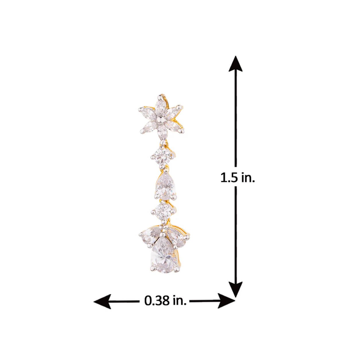 Floral Motif Casual Drop Earrings - Image 5