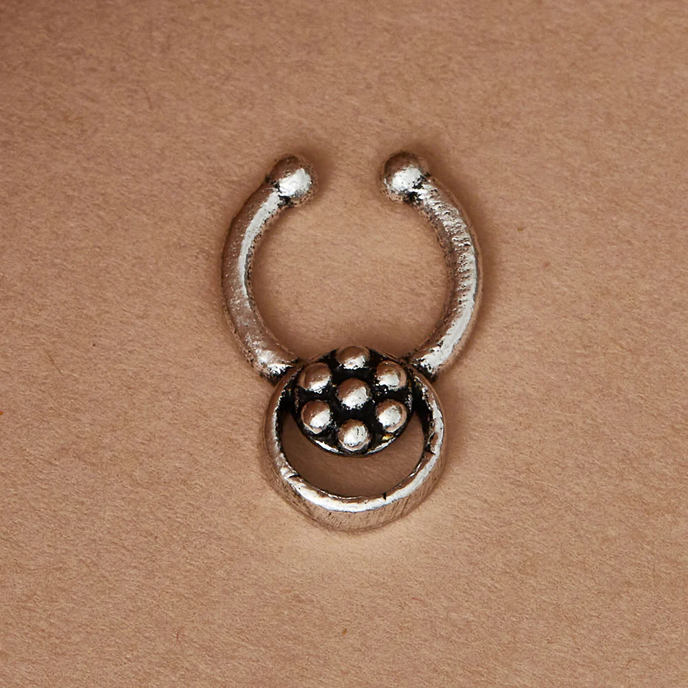Floral Motif Nose Ring