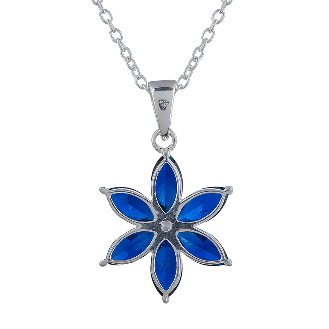 Floral Motif 925 Sterling Silver Necklace Set - Image 6