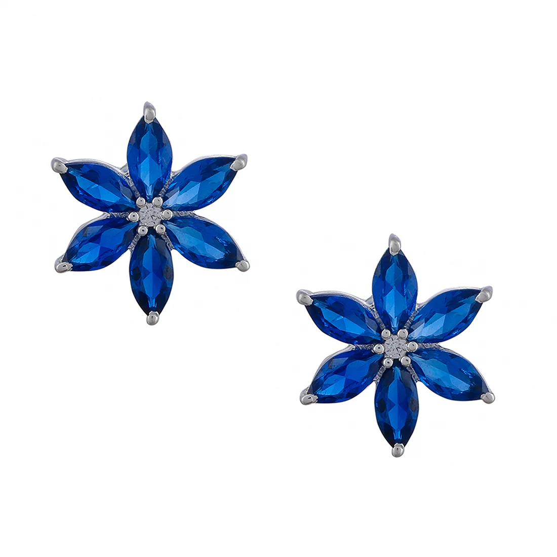 Floral Motif 925 Sterling Silver Necklace Set - Image 7